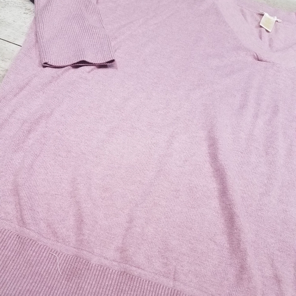 Matty M Rose Pink V Neck Sweater XXL - Picture 2 of 4